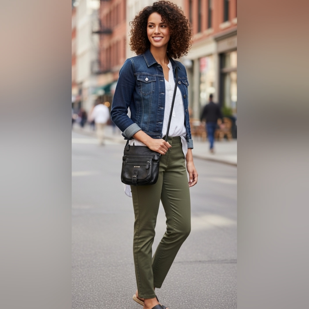 MultiSac Mid Flare Black Crossbody Bag